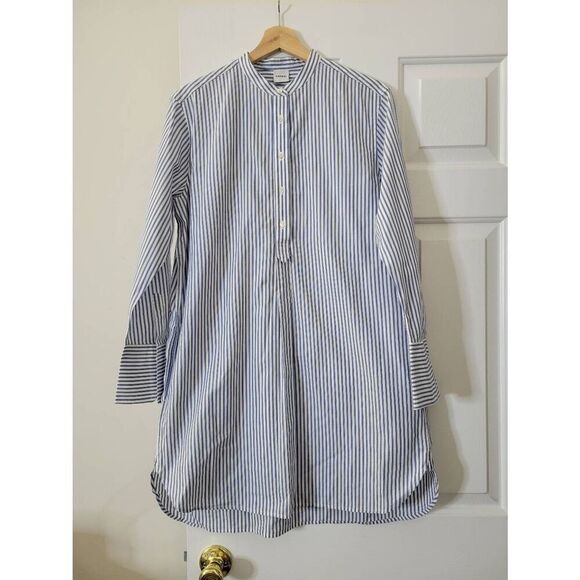 ASPESI Blue Striped Shirt Dress 44 / US L - Picture 1 of 10